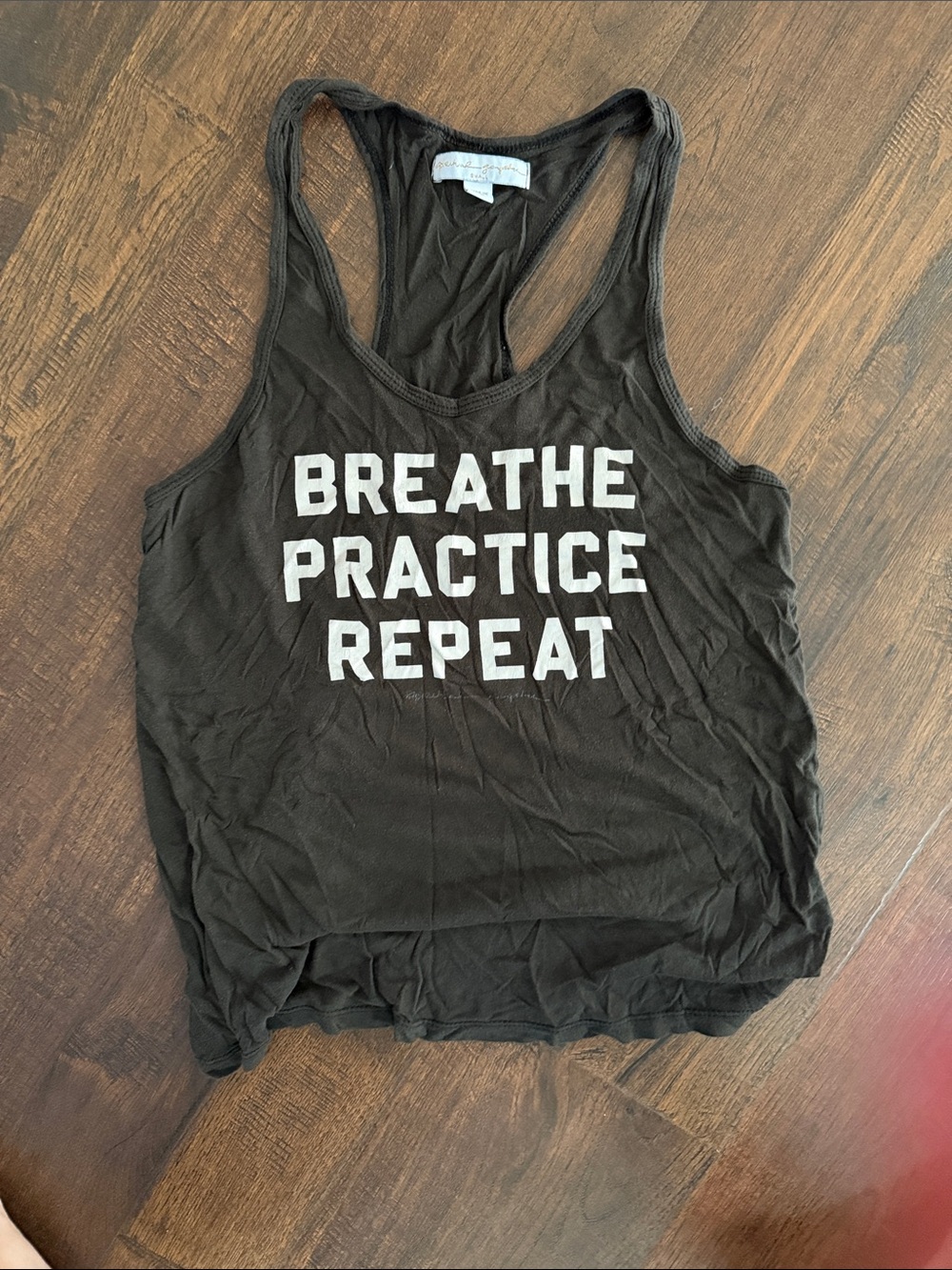 Spiritual Gangster Black Racerback Tank with White Slogan